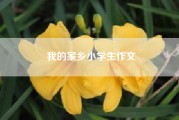我的家乡小学生作文?小学作文我的家乡?