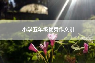 小学五年级优秀作文讲？五年级优秀作文？ 一年级作文